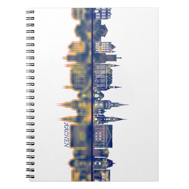 Aachen Skyline Notizblock (Vorderseite)