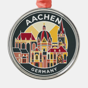 Aachener Dom Deutschland Ornament Aus Metall