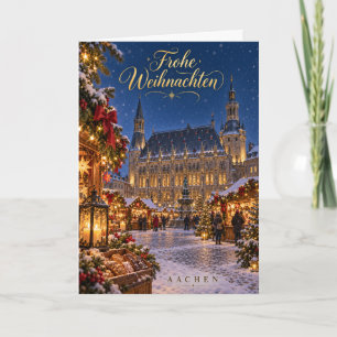 Aachener Weihnachtsmarkt Frohe Weihnachten