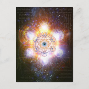 "Aad Guray Namh"-Schutzmantra-Merkaba Postkarte