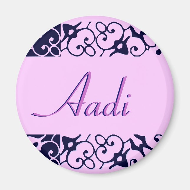 Aadi Designer Name Magnet (Vorne)