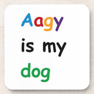 Aagy ist mein Hund Getränkeuntersetzer
