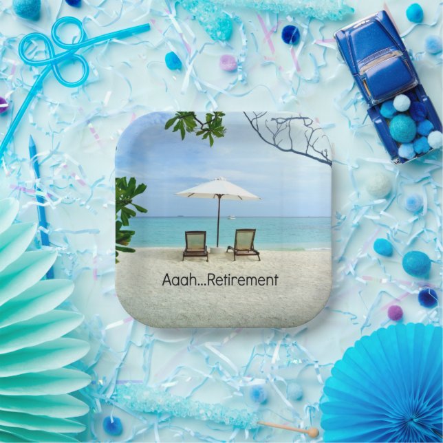 Aah... Pensionierung, populäres Design, Pappteller (Party)