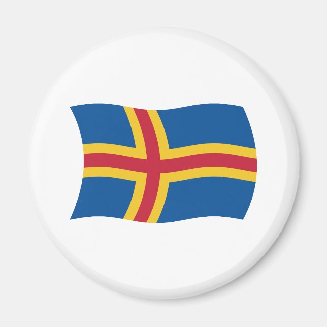 Aaland Flag Magnet (Vorne)