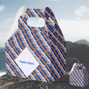 Aaland-Inseln Åländer Flagge Blau Persönlich Geschenkschachtel