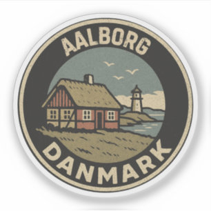 Aalborg, Dänemark Danmark  Aufkleber