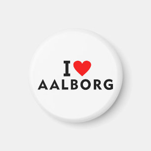 Aalborg Dänemark Liebe Stadt Herz gefällt Reisen Magnet