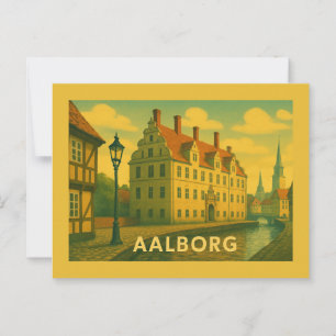 Aalborg Dänemark Stadtansicht Postkarte
