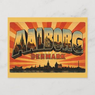 Aalborg Dänemark Stadtansicht Postkarte