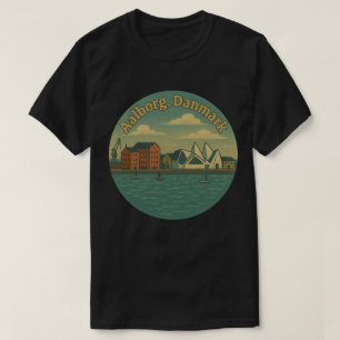 Aalborg Dänemark Stadtansicht T-Shirt