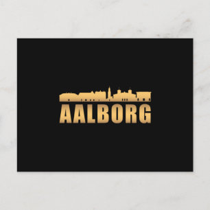 Aalborg Denmark City Skyline Cityscape Funny Gift Postkarte