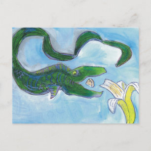 Aale essen Bananen! Postkarte