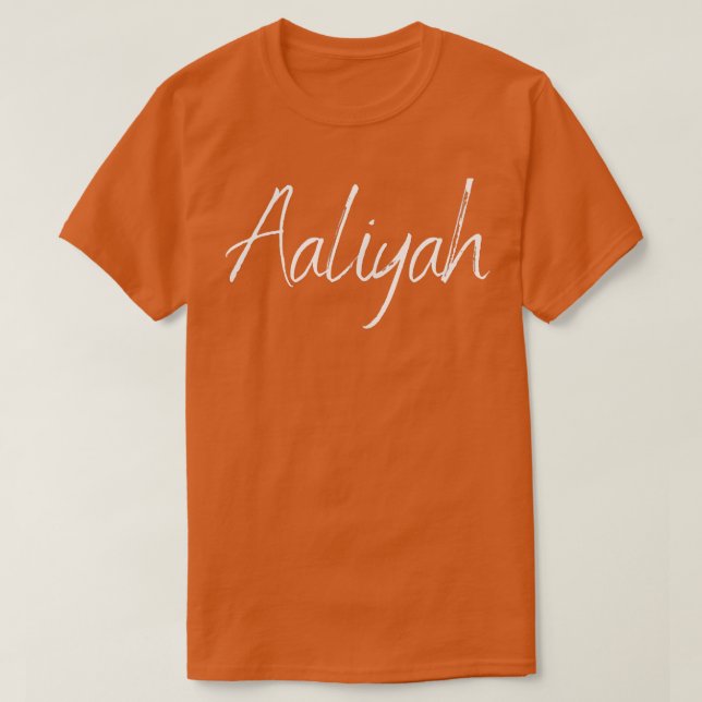Aaliyah First name Design T-Shirt (Design vorne)