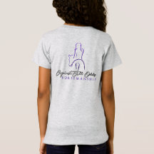 AAOH Girls' T - Shirt mit mehrfarbigen Buchstaben
