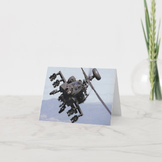 Aapache Hubschrauberangriff Feiertagskarte