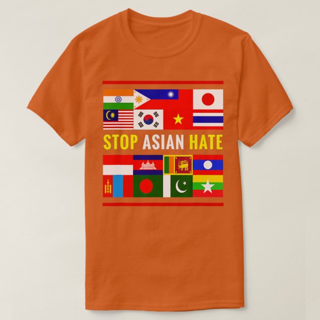 AAPI Hass Support Awareness stoppen asiatisches Ha T-Shirt (Design vorne)