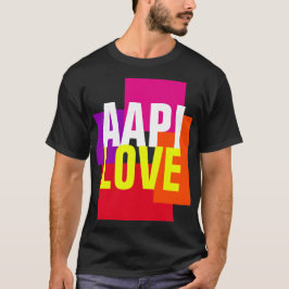 Aapi Liebe Typografie T - Shirt