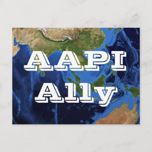 AAPI-Verbündeten-Postkarte Postkarte