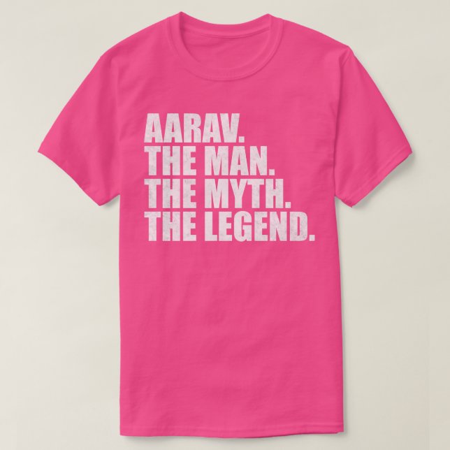 AaravAarav Name Aarav Vorname T-Shirt (Design vorne)