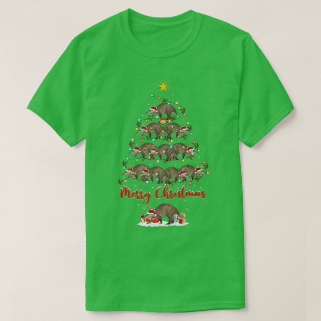 Aardvark Animal Lover Matching Santa Aardvark Chri T-Shirt (Design vorne)