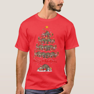 Aardvark Animal Lover Matching Santa Aardvark Chri T-Shirt
