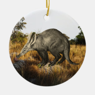 Aardvark Keramik Ornament