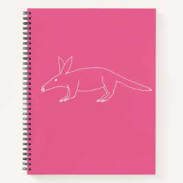 Aardvark Schlecht Gezeichnet Notebook Notizbuch