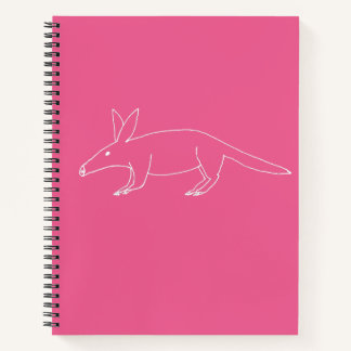 Aardvark Schlecht Gezeichnet Notebook Notizbuch