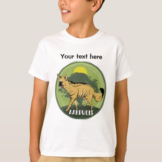 Aardwolf-Bild T-Shirt (Vorderseite)