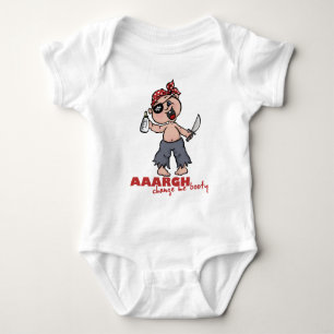 aargh, ändern Sie mich Hintern Baby Strampler