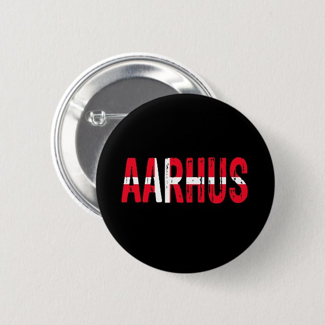Aarhus Dänemark Button (Vorne & Hinten)