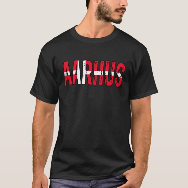 Aarhus Dänemark T-Shirt (Vorderseite)