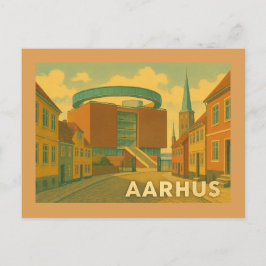Aarhus Denmark Cityscape Postkarte