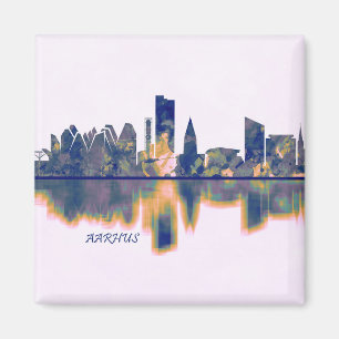 Aarhus Skyline Magnet