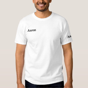 Aaron bestickter Name, Besticktes T-Shirt