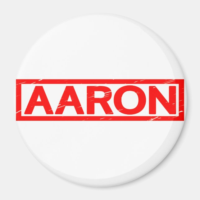 Aaron Briefmarke Magnet (Vorne)