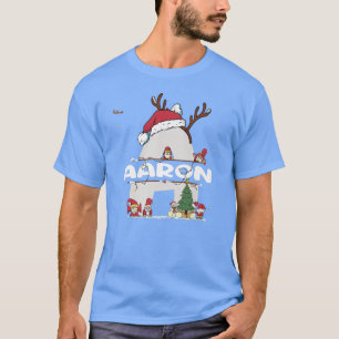 Aaron Christmasw Aaron Name für lustige Weihnachte T-Shirt