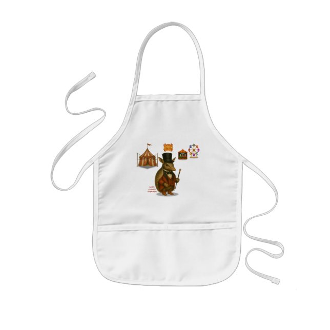 Aaron, Erdferkel Ringmeister Kinderschürze (Vorne)