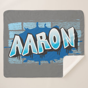 Aaron Ihr Graffiti Name Backstein Wand Sie Sherpadecke