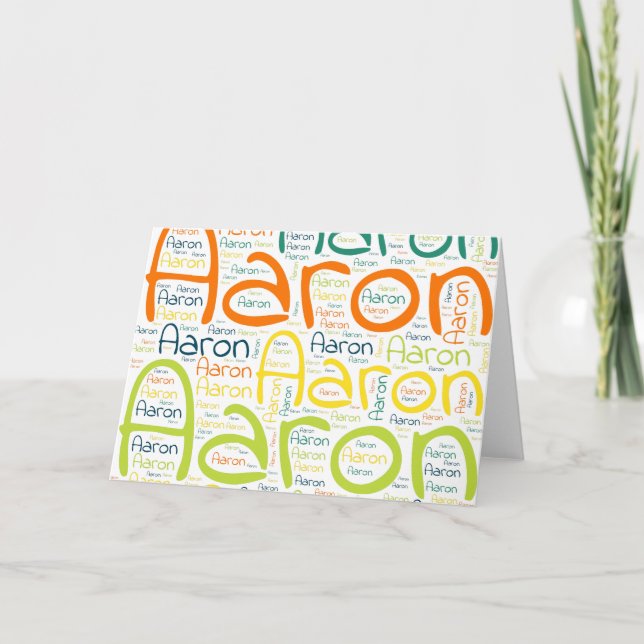 Aaron Karte (Vorderseite)