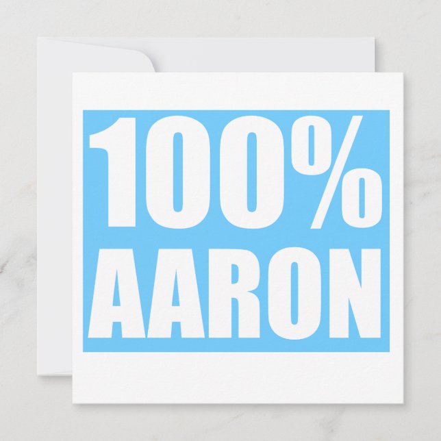 Aaron Name Einladung (Vorderseite)
