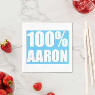 Aaron Name Serviette