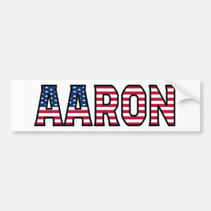 Aaron Nom Prénom USA Autocollants Autocollants