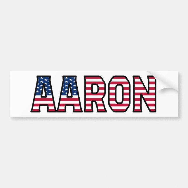 Aaron Nom Prénom USA Autocollants Autocollants (Devant)