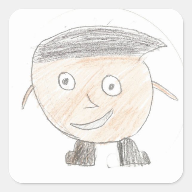 Aaron: Square Sticker (Vorderseite)