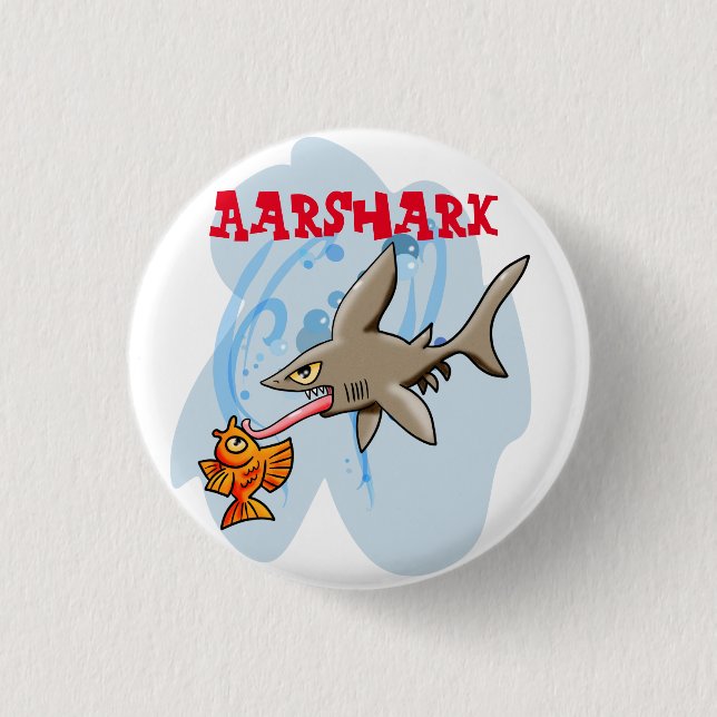 Aarshark Button (Vorderseite)