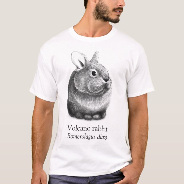 Aart Volcano Rabbit White T-Shirt (Vorderseite)