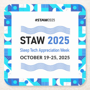 AAST 2025 STAW Achterbahn Rechteckiger Pappuntersetzer