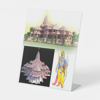 aayodhya originale Lord rama temple view Sockelschild