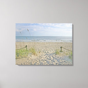 Ab an den Strand Leinwanddruck